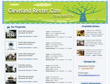 Tablet Screenshot of clevelandrenter.com
